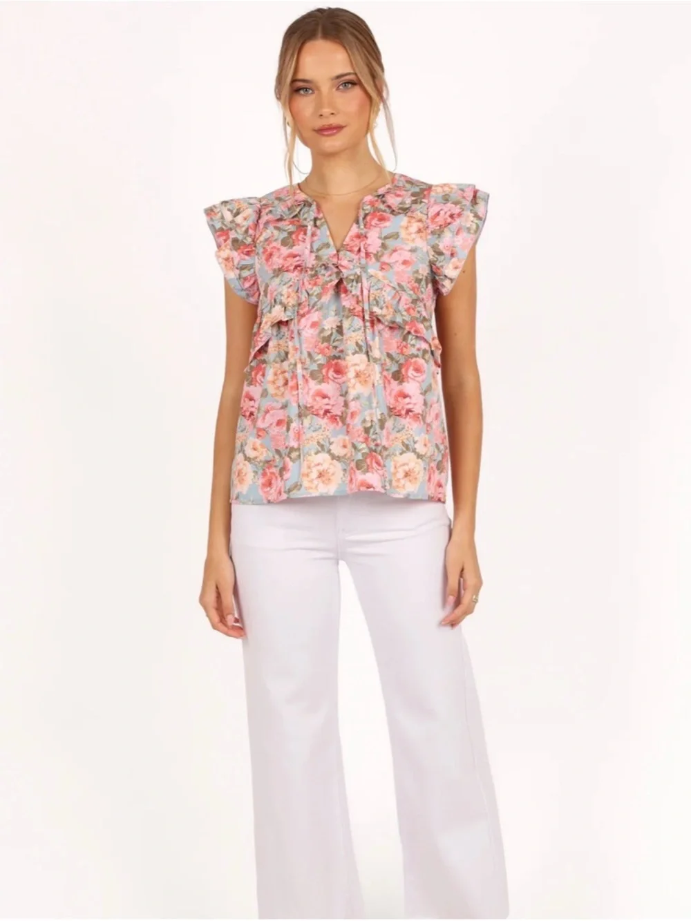 Floral Ruffle Shirt - Picture 5 of 7